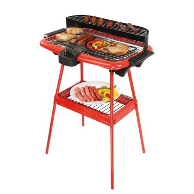 Barbecue électrique sur pieds rouge 2000W