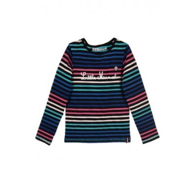 Marinière multicolore fille Little Marcel