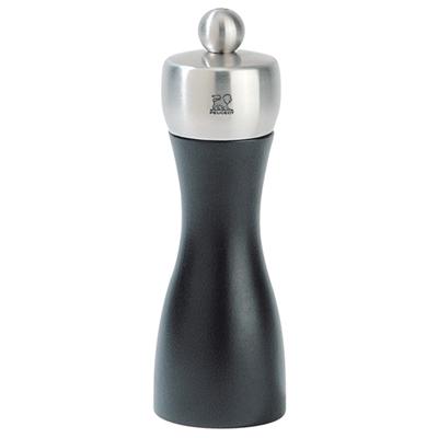 Peugeot - Moulin à sel manuel en bois et inox couleur noir 15 cm