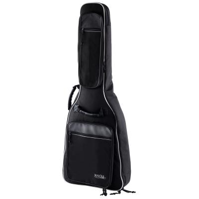 Rocktile housse pour guitare acoustique de luxe rembourré avec bretelles (noir)