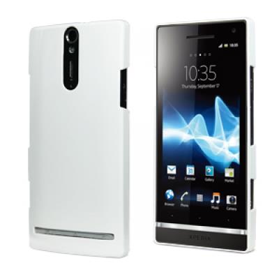 Made for xperia coque glossy blanche sony xperia s