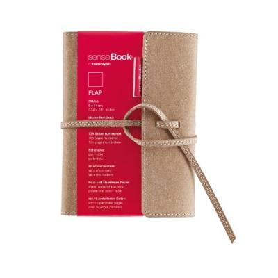Transotype carnet de notes sensebook flap, modèle s, feuilles blanches 75010600