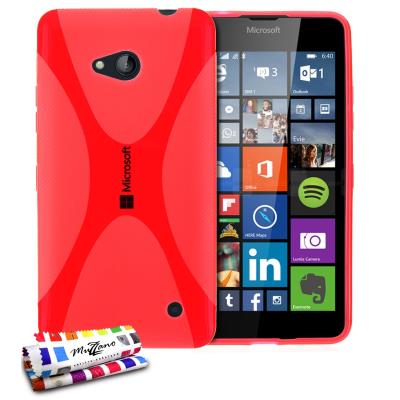 Coque Souple Ultra-Slim Le X Premium Rouge pour MICROSOFT LUMIA 640
