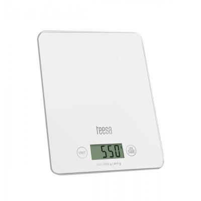 Teesa tsa0 804 w balance de cuisine numérique avec grand écran lcd, 4 g 5 kg, blanc tsa0804w