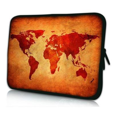 Pedea Housse De Protection En Néoprène Pour Notebook 13,3 Pouces (33,7 Cm), Brown Global Map