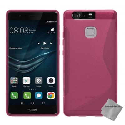 Housse etui coque pochette silicone gel fine pour Huawei P9 - ROSE