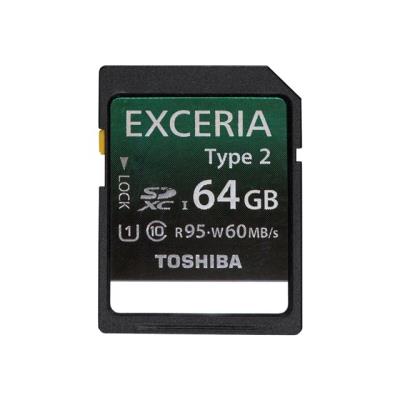 Toshiba EXCERIA Type 2 - flashgeheugenkaart - 64 GB - SDXC UHS-I