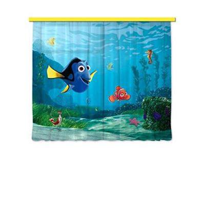 Ag design fcs xl/4320 rideau voilage pour chambre d'enfant motif disney nemo