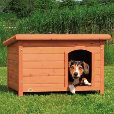 Natura Niche À Toit Plat Pour Chiens, M: 85 × 58 × 60 Cm, Brun - Mon Animalerie