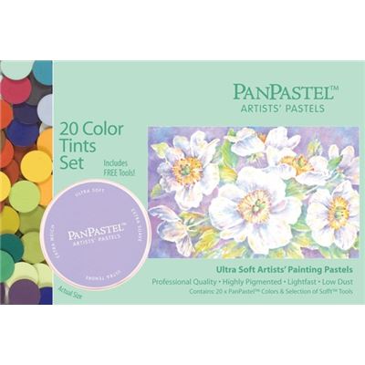 Pastel panpastel set 20 couleurs + outils teintes nuancées - panpastel