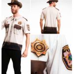 T-Shirt COSPLAY Theme WALKING DEAD - Sheriff (M)