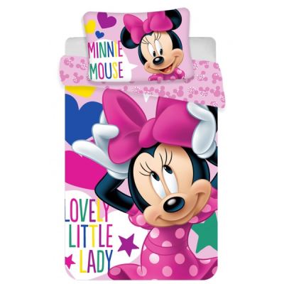 Minnie Disney Lady - Parure de Lit Bébé - Housse de Couette Coton
