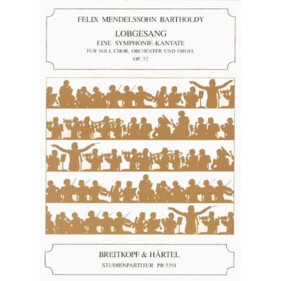 Partitions classique EDITION BREITKOPF MENDELSSOHN-BARTHOLDY F. - LOBGESANG OP. 52 B-DUR - STUDY SCORE Format poche