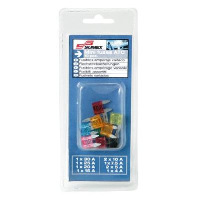Sumex 3505120 Assortiment de 10 Mini Fusibles
