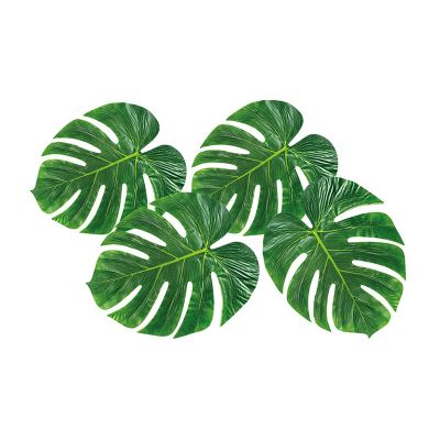4 feuilles de palmier 33x27cm