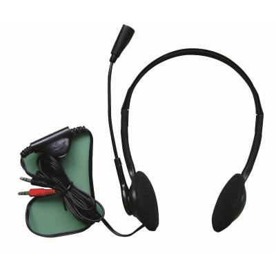 Casque multimédia stéréo tour de tête réglable avec micro et réglage du volume