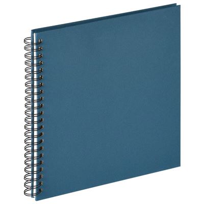 Walther Album Photo à Spirales Fun Design 30 x 30 cm, sans découpe Album Photo Structure Couverture, Bleu, 32 x 30 cm