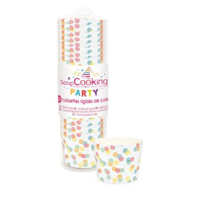 Caissettes de cuisson rigide - Confettis - 25 p. - Scrapcooking Party