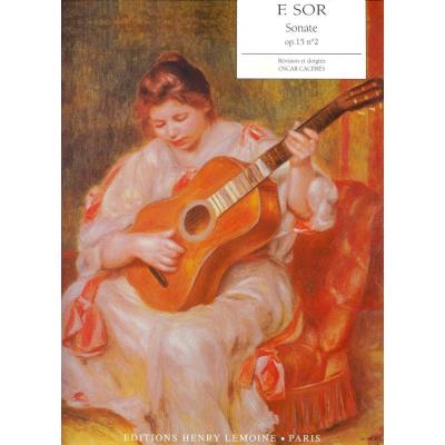 Partitions classique LEMOINE SOR FERNANDO - SONATE OP.15 N°2 - GUITARE Guitare
