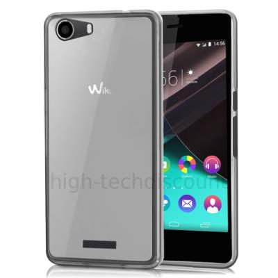 Housse etui coque pochette silicone gel fine pour Wiko Lenny 2  - BLANC TRANSPARENT