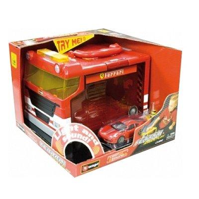 Garage portable - Ferrari Race and Play avec modèle réduit : Rouge