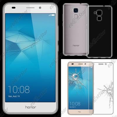 ebestStar ® pour Huawei Honor 5C - Verre Trempé Coque Silicone Gel TPU Etui Housse Souple Ultra Fine 0,3mm, Couleur Transparent