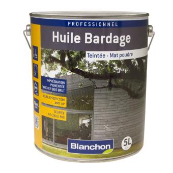 Huile bardage teintée - Mat poudré - BLANCHON - Anthracite - 5L - 1