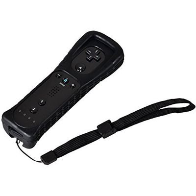 Manettes Wiimote remote avec cas Pour Wii Nintendo Noir