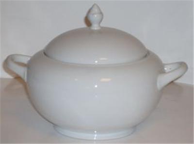 Porcelaine fine blanc*soupiere 3l+couv.*aurora