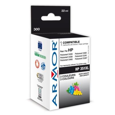Armor 300 - 1 - hoge capaciteit - inktcartridge (alternative for: HP 351XL)