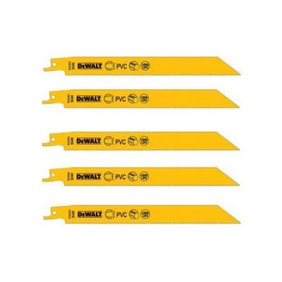 Dewalt 5 Lames De Scies Sabres Bi-Métal 305 Mm - Réf. Dt2350