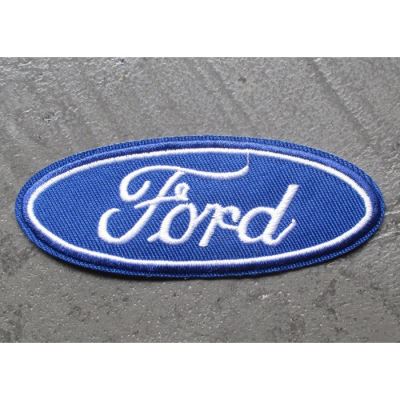 patch ford logo oval bleu thermocollant auto 10x7cm