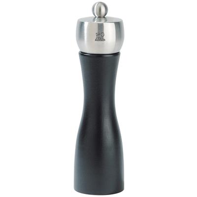 Peugeot - Moulin à sel manuel en bois et inox couleur noir 20 cm