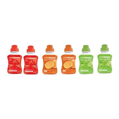 Sodastream 3009997 lot de 6 concentrés soda cola, limonade et orange