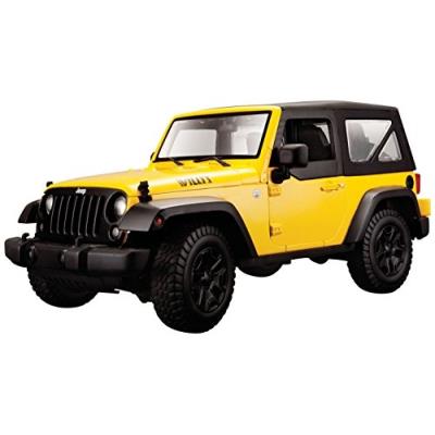 Maisto - 2043021 - Maquette De Voiture - Jeep Wrangler 14 - Rouge - Echelle 1 18