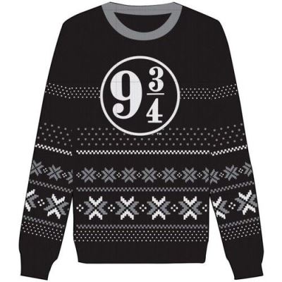 Sweat De Noël - Harry Potter - 9 3/4 Noir - Taille M