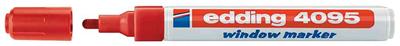 edding - 4095 window marker, pointe ogive, bleu
