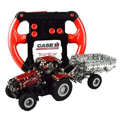 Tronico - 9581 - tracteur case ih magnum 340 avec remorque - radiocommandé - echelle 1/64 - 461 pièces - rouge
