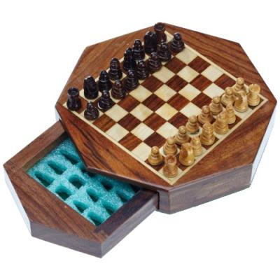 ECHECS DE VOYAGE OCTAGON, MINI, CASE 10 MM