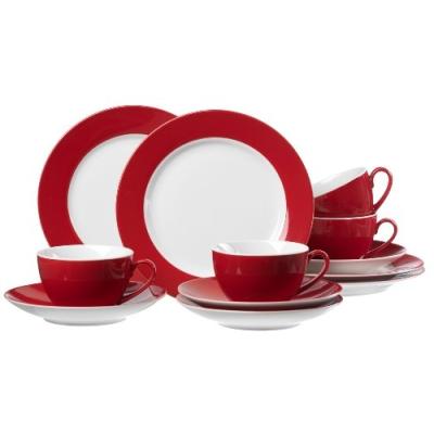 ritzenhoff & breker 597226 doppio service à café rouge 12 pièces