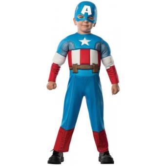 Costume Captain America Avengers Rassemblement Pour Bebe 1 2 Ans Deguisement Enfant Achat Prix Fnac