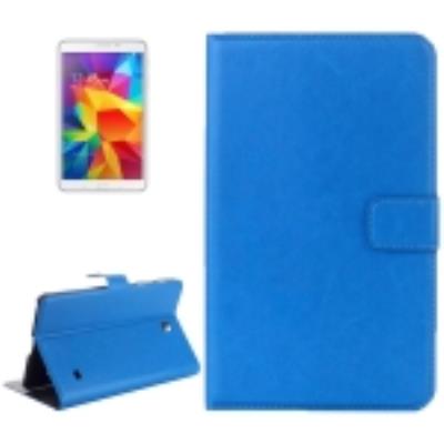 Galaxy Tab 4 8.0 T330 : Coque Housse Cuir (PU) Bleu Clair « Texture Peau »