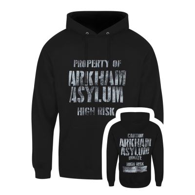 Batman Sweat à capuche Arkham Asylum Homme Noir - Taille S