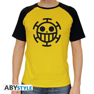 ONE PIECE - Tshirt Trafalgar Law homme MC jaune - premium (XXL)