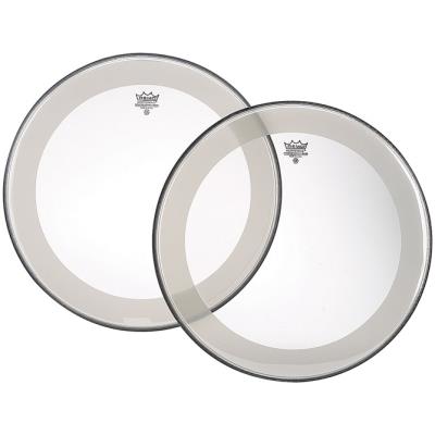 Remo - Pédales Grosse Caisse Powerstroke 4 22 Pouces Sablée + Doublie Pli + Renfort Transparent GROSSE CAISSE