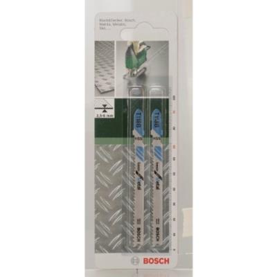 Bosch 2609256730 T 118 A Lame De Scie Sauteuse pour Tôles Métalliques D'Epaisseur Moyenne Epaisseur 2,5-6 Mm Longueur 91 Mm