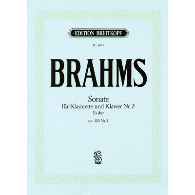 Partitions classique EDITION BREITKOPF BRAHMS J. - SONATE OP. 120/2 EN MIB MAJEUR - CLARINETTE, PIANO Clarinette