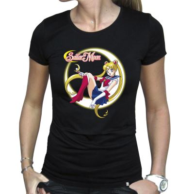 ABYstyle - Sailor Moon - Tshirt - Sailor Moon - Femme - Noir (M)