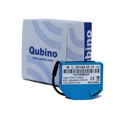 Qubino - Micromodule commutateur 2 relais et consomètre Z-Wave+ ZMNHBD1