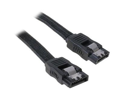 BitFenix - Câble SATA - Metal Grip - 030 cm - Gaine Noire